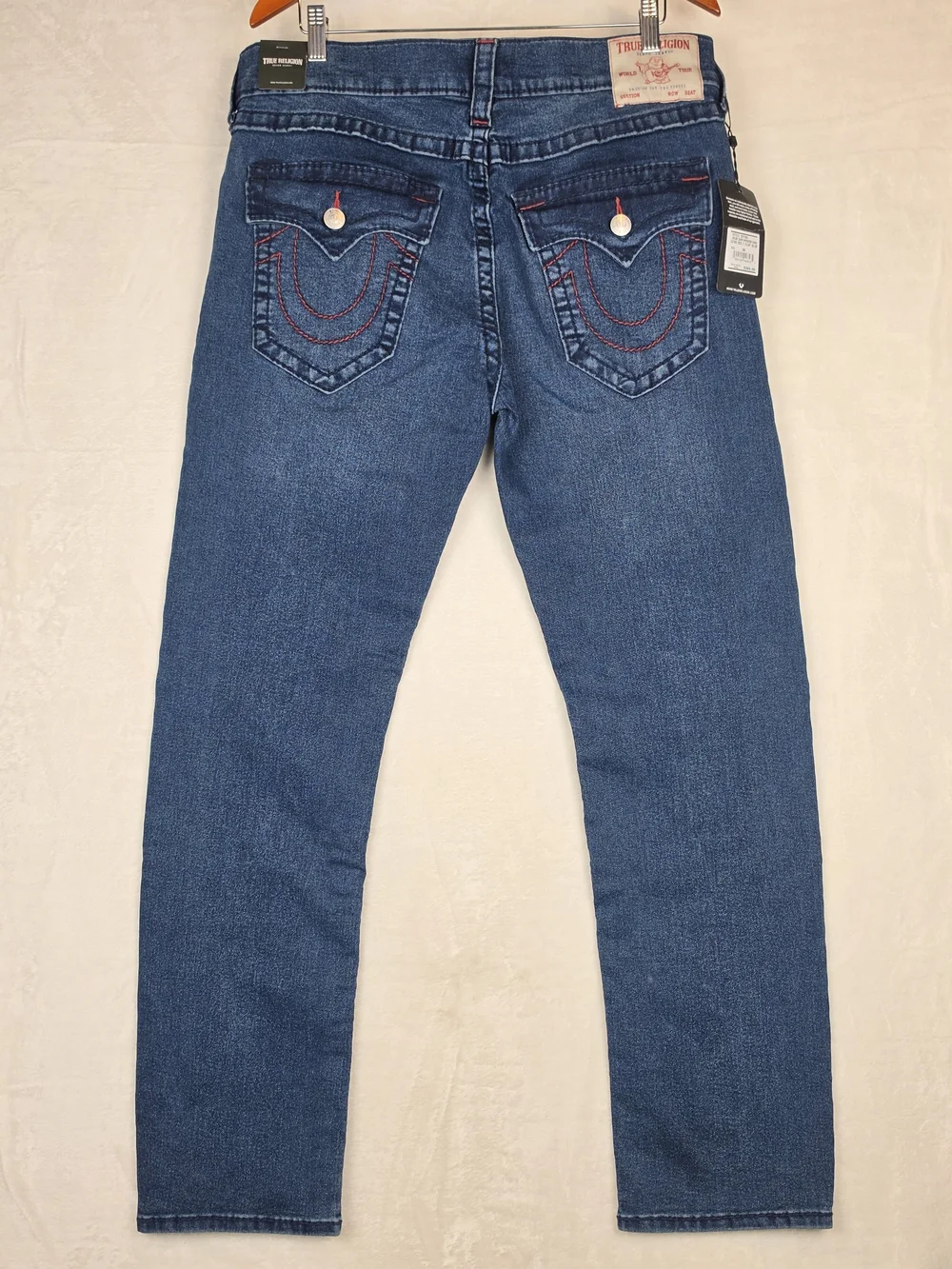 True Religion Geno Relaxed Slim Big T Jeans Men's 36x32 Medium Wash NWT